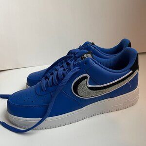 NWT Size 11 - Nike Air Force 1 07 LV8 Low Chenille Swoosh 823511-4